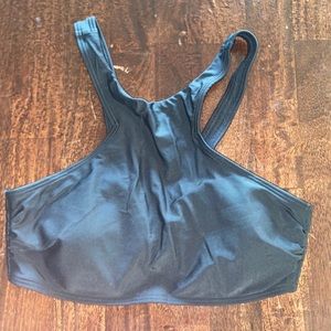 Hollister scallop high neck bikini top